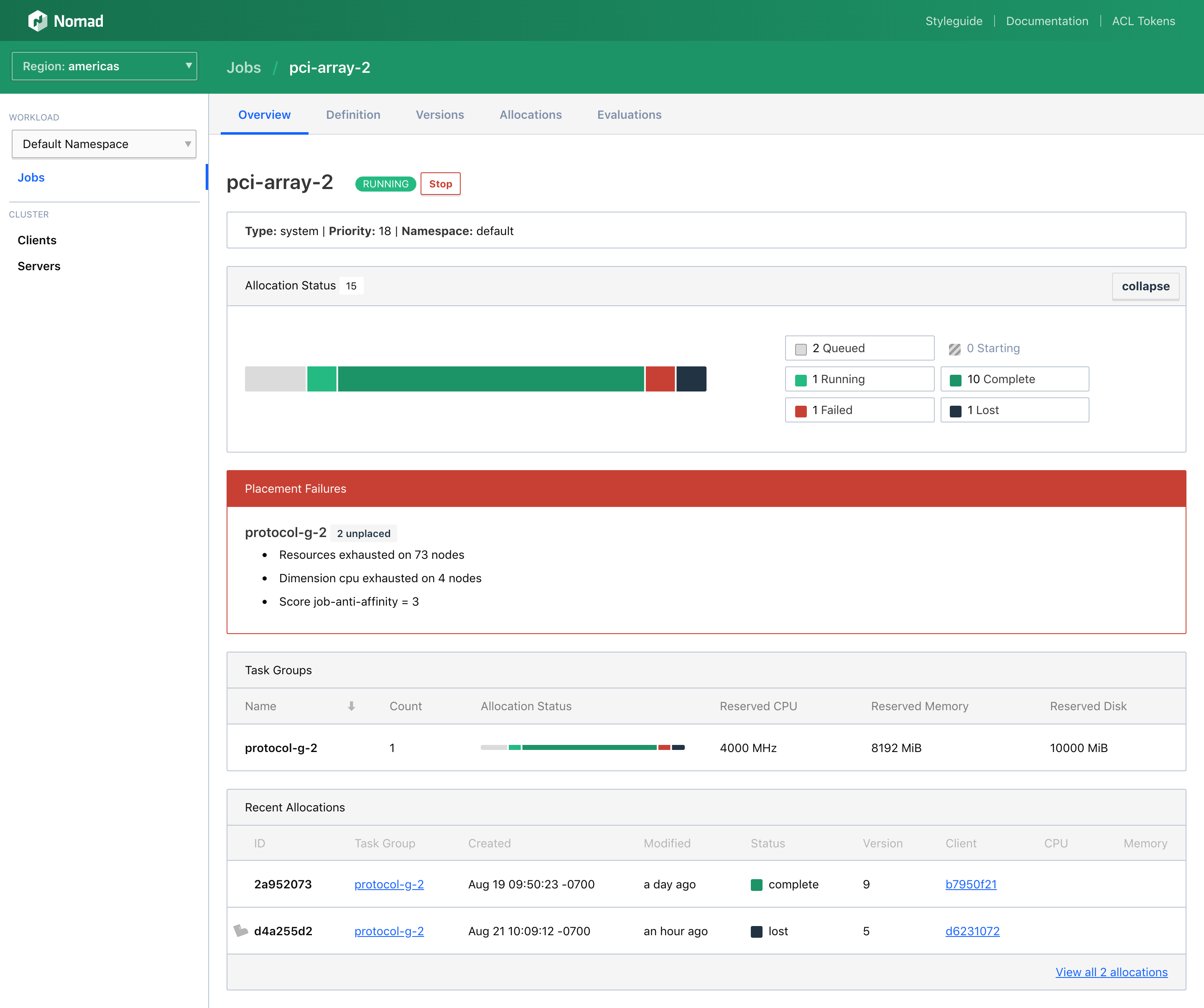 Job Overview