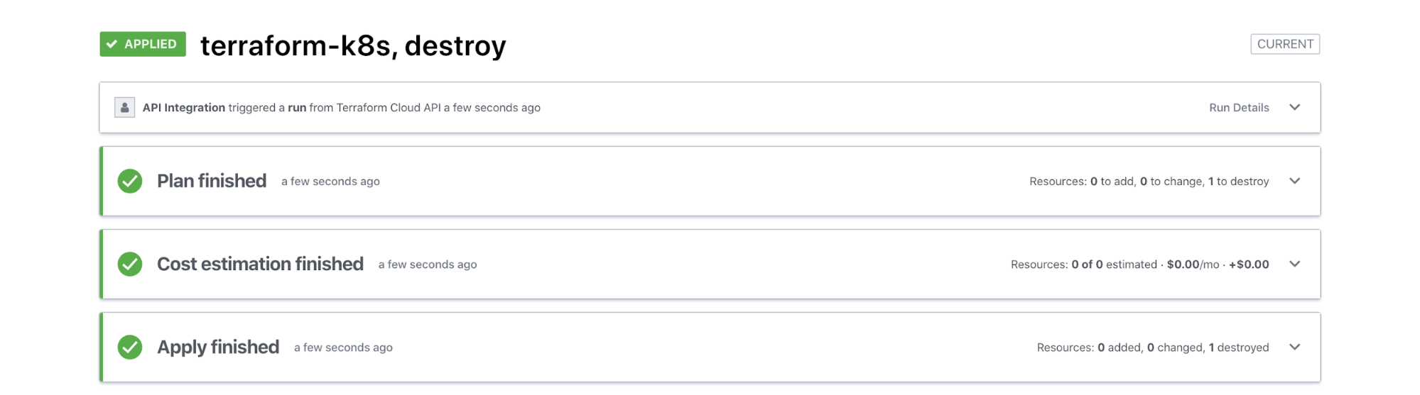 Destroy SQS using the TFC Operator for Kubernetes