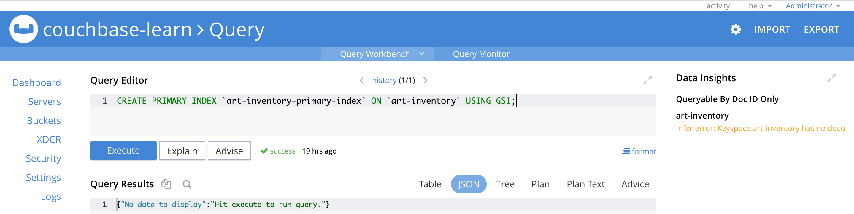 Create index