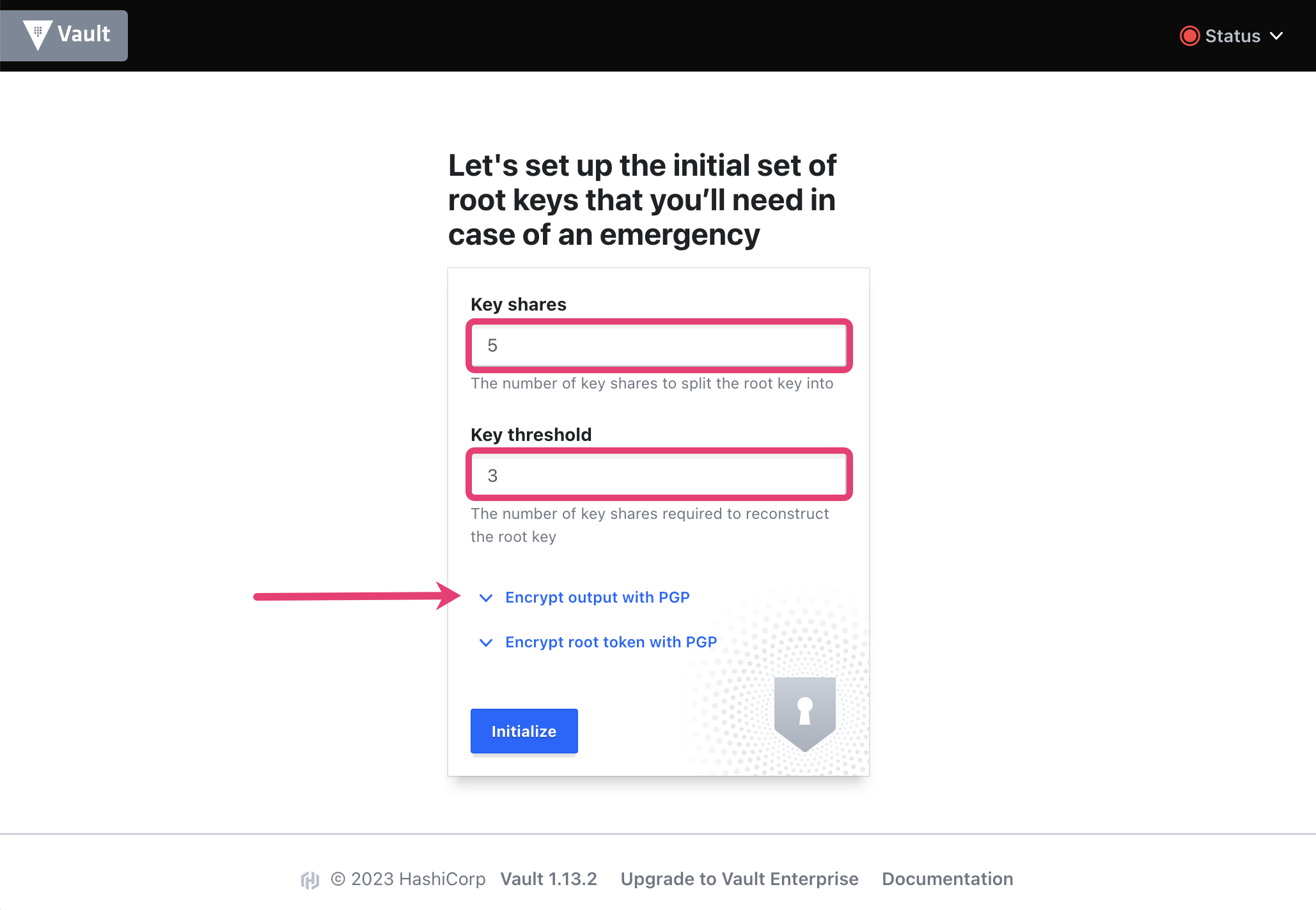 PGP encrypted key shares Vault HashiCorp Developer