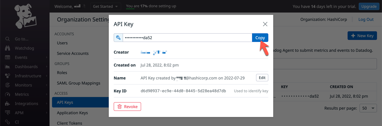 Datadog API Key