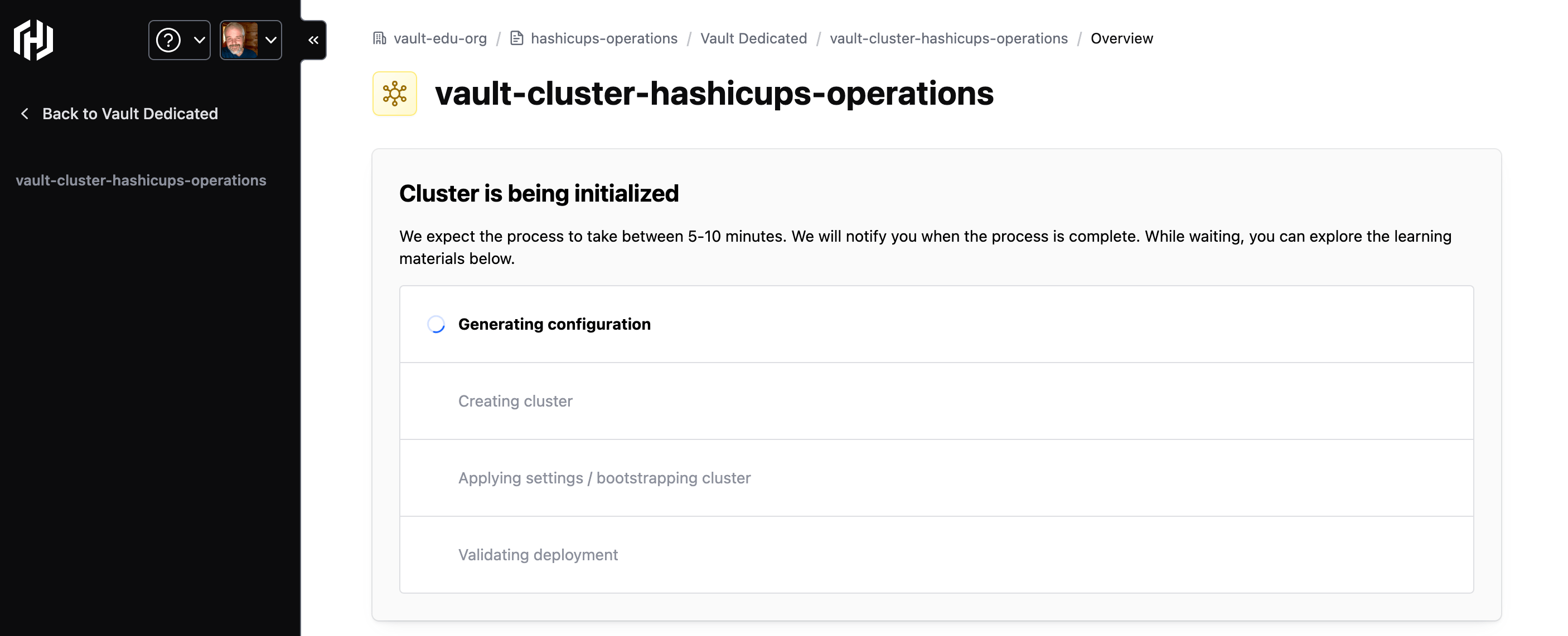 ui-vault-cluster-create-process