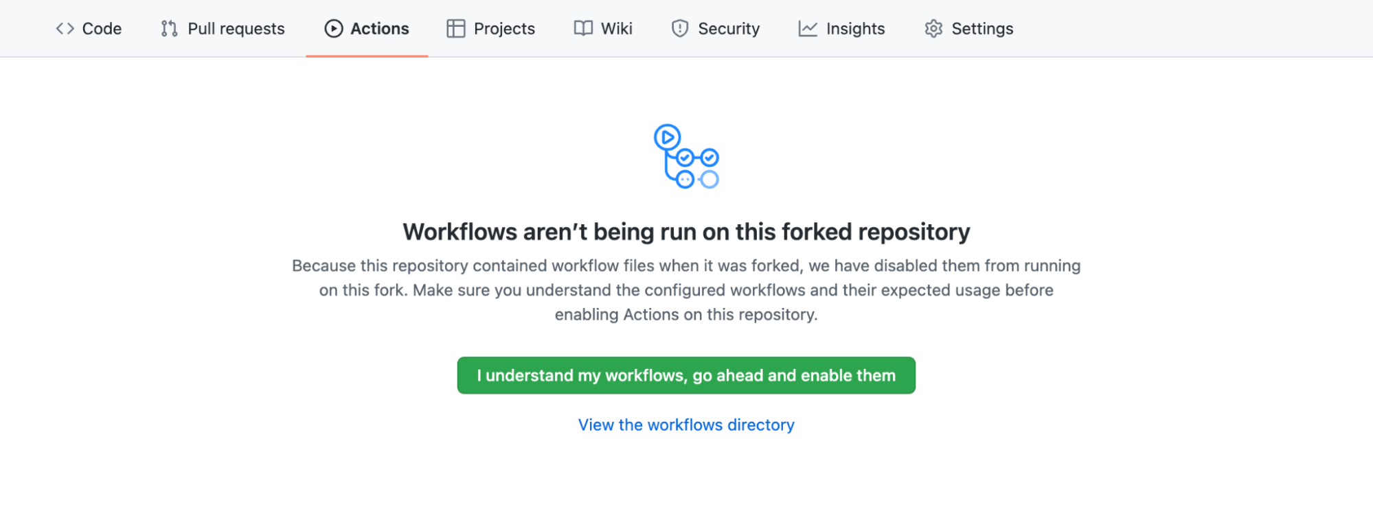 Enable GitHub Actions run on forked
repository