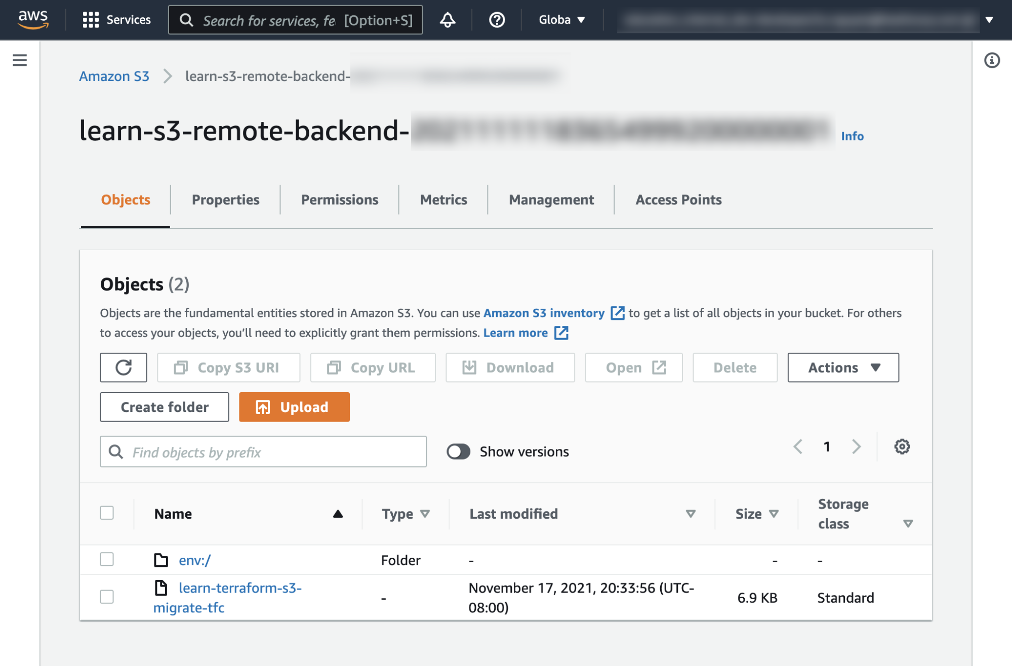 View remote state in AWS S3 bucket